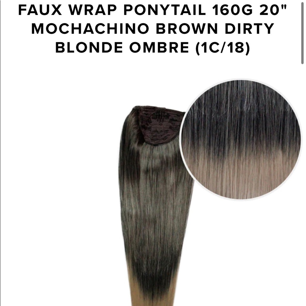 Bellami wrap around pony tail